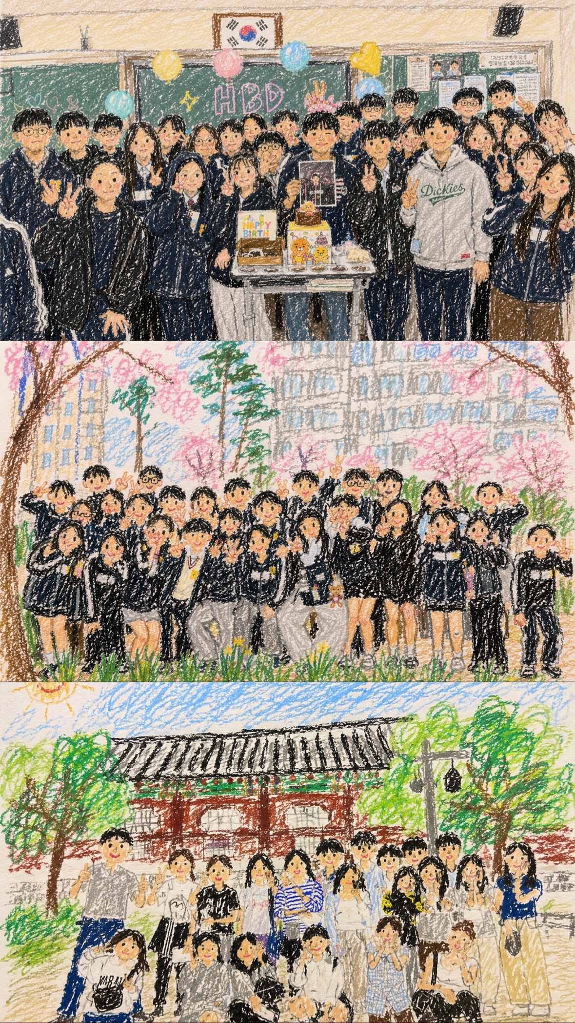 학생들과 함께한 사진